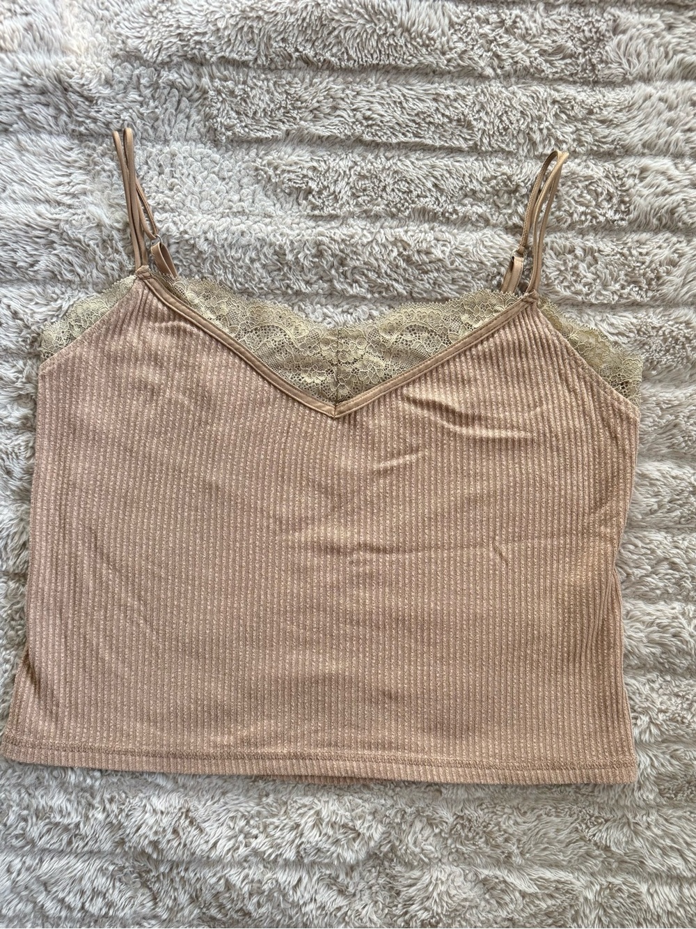 Abercrombie & Fitch Lace-Trim Pajama Tank Top